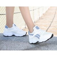 giày thể thao nữ - trắng sọc xanh - hot