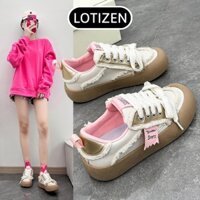 Giày thể thao nữ tua rua đế cao siêu êm Giày nữ đi học Mã G037