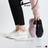 Giày thể thao nữ vải lưới thoáng mát WARRIOR , Giày lưới nữ không dây thời trang , Sneaker nữ WAR06