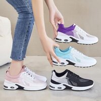 Giày Thể Thao Nữ Với Đế Giày Đệm Khí Thoáng Mát Và Tăng Chiều Cao