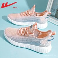 Giày thể thao nữ Warrior, giày thể thao mùa hè mới 2025, giày Yeezy thoáng khí, hấp thụ sốc, giày chạy siêu nhẹ cho phụ nữ
