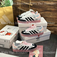 Giày Thể Thao Sambaaa Hello Kitty Hồng Đen,Giày Hello Kitty Xinh Điệu