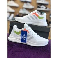 Giày thể thao sneaker 3 sọc A128 trắng