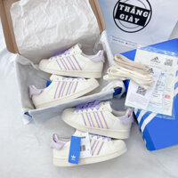 Giày thể thao Sneaker Adidas Superstar sò tim hồng, vệt hồng, vệt vàng, Giày Adidas Bản S.Cấp Full Box Bill