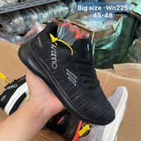 Giày thể thao sneaker nam màu Đen siêu đẹp thời trang BIG SIZE 45 46 47 48, size ngoại cỡ, bảo hành 12 tháng