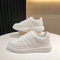 Giày thể thao sneaker nam nữ  đế cao thời trang - 41 - TRẮNG