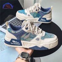 Giày Thể Thao Sneaker Nam THE STARR Viền Nút Buộc Dây Phản Quang Kiểu Dáng Mới