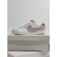 Giày Thể Thao Sneaker Ni,ke Blazer Just Do It Jumbo Trắng Mix Hồng Đất Cho Nam Nữ