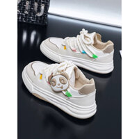 Giày Thể Thao Sneaker Nữ Panda Chunky Low Đế Tăng Chiều Cao 3cm SK02