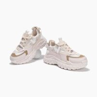 Giày thể thao Spicer sneaker nữ đế độn 5cm siêu nhẹ, thoáng khí đủ size 36 đến 40 màu kem SPI-0020
