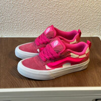 Giày thể thao thông thường Vans Knu Skoo cỡ lớn kẻ sọc màu hồng