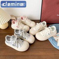 Giày thể thao thông thường lưới thoáng khí dành cho nữ Giày thể thao buộc dây dễ thương có mũi tròn