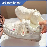 Giày thể thao thông thường lưới thoáng khí dành cho nữ Giày thể thao buộc dây thoải mái có mũi tròn