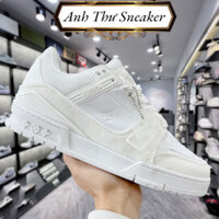 Giày thể thao trắng LV Louis Vuitton, giày sneaker LV cho nam nữ, xu hướng hot