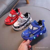 Giày thể thao trẻ em mới mùa xuân cho trẻ 1-3-5 tuổi, giày phát sáng cho bé trai, giày mềm đa năng cho trẻ nhỏ, giày cho bé gái