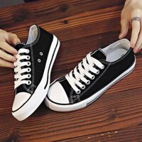 Giày thể thao vải bố đế bằng cho nam, cổ điển và đơn giản