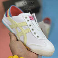 Giày thể thao vải canvas cho nam và nữ, giày hổ, giày sneaker buộc dây, màu sắc cầu vồng, giày hổ