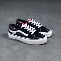 Giày thể thao Vans sk8-low pro canvas màu đen trắng cổ điển