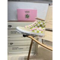 Giày thể thao Vans x Emma Mulholland màu xanh lá cây, giày thể thao cổ điển cá tính