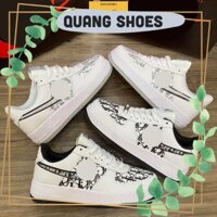 Giày thể thao 👟𝗙𝗨𝗟𝗟𝗕𝗢𝗫, Đ𝗨̉ 𝗦𝗜𝗭𝗘I 👟 Giày sneaker Af1 D-or Hai Màu Thấp Cổ, Chất Da G127