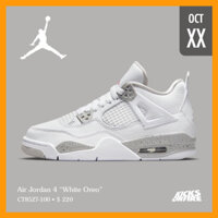 Giày Thể Thao_Nike Air Jordan 4 Retro White Oreo Best Quality bản L.Auth chuẩn hàng trung cao cấp Full phụ kiện