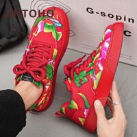 Giày Thời Trang Nam Nam Giày Da Canvas Huấn Luyện Viên Ngoài Trời