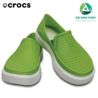 Giày Thời Trang Trẻ Em Crocs CitiLane Roka Slip-On (màu Volt Green)