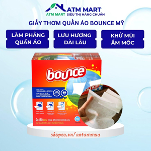 Giấy thơm quần áo Bounce 4 in 1 - 160 tờ
