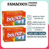 Giấy Thơm Quần Áo Bounce Mỹ Hộp 160 Tờ - Làm Thơm Quần Áo Và Loại Bỏ Mùi Ẩm Mốc FAMACOCO