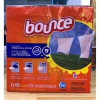 🌷🌷Giấy thơm Quần áo BOUNCE Outdoor Fresh 160 tờ.
