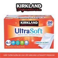 Giấy Thơm Quần Áo Kirkland UltraSoft Premium Fabric Softener Sheets (250 tờ)