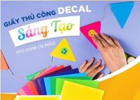 GIẤY THỦ CÔNG GTC-C006 12 MÀU KHỔ LỚN