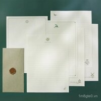 Giấy Thư Nghệ Thuật Tối Giản Retro Châu Âu Lãng Mạn Viết Dày Cao Cấp Giấy Trắng A4 10 Tờ