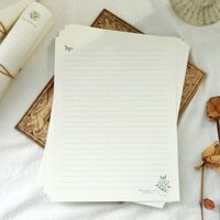 Giấy Thư Nghệ Thuật Tối Giản Retro Châu Âu Lãng Mạn Viết Dày Cao Cấp Giấy Trắng A4 10 Tờ