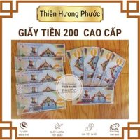 Giấy tiền Vàng mã tiền âm phủ loại 500 , 200, 100, 50, 20, 10 dày 100g in rõ cao cấp - 200