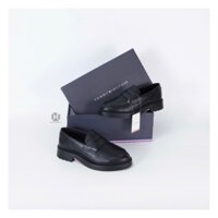 Giày Tommy Hilfiger Loafers Lightweight Leather 'Black' FM05089 200