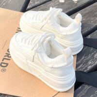 Giày trắng đế dày DAXINGZHE Giày nữ đế cao Nữ Giày đế xốp Giày đế bằng thường ngày trẻ em