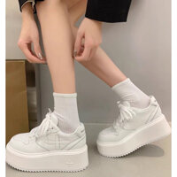 Giầy trắng Hoa đế cao nữ êm chân