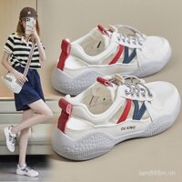 Giày trắng nữ mùa hè mới, dép lưới thoáng khí, dép kín mũi, dép thể thao sinh viên, thời gian giới hạn 0309 JDG9