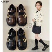 Giày Trẻ Em Cute Girls Princess Shoes Fashion Kids Shoes Children's Doll Shoes Versatile Lolita Shoes Korean Kids Platform Mary Jane Shoes Giày Đồng Phục Học Sinh Tiểu Học Giày Búp Bê Mũi Tròn Chống Trượt Cho Bé  Giày Đế Bệt Chống Va Chạm Cho Bé Gái