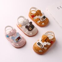 Giày trẻ em mùa hè mới còi bé trai dép 0-1-2 tuổi oxfords đáy trẻ em nhỏ gọi giày trẻ em đi bộ giày