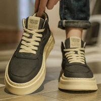 giày trekking gore tex chống nước caravan Giày Bốt Martin Nam Thu Đông Nhung Ấm Giày Vải Nam Thể Thao Quần Áo Bảo Hộ Lao Động Giày Anh Retro Cổ Giày Hợp Thời Trang giày thể thao đi phượt giày boot đi phượt