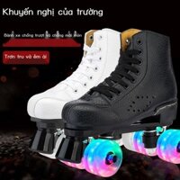 Giày trượt hai hàng dành cho người lớn giày trượt patin nam chuyên nghiệp giày trượt patin trẻ em h