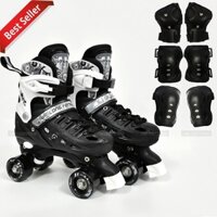 Giày Trượt Patin 2 Hàng Bánh Cao Cấp Cho Trẻ Em Và Người Lớn