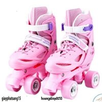 Giày Trượt Patin 4 Bánh 2 hàng chống ngã, Giày patin, patin, patin 4 bánh, patin 2 hàng theo mẫu đi được ngay