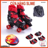 Giày Trượt Patin 4 Bánh 2 hàng chống ngã, Giày patin, patin, patin 4 bánh, patin 2 hàng, tặng thêm tất nhiên bộ thay mặt