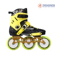 Giày Trượt Patin Người Lớn Skates World X8 3 Màu Xanh/ Vàng/ Trắng