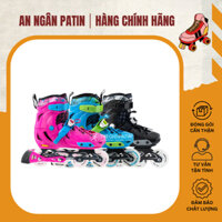 Giày Trượt Patin Trẻ Em  Kingfly W198-QS ⚡ CHÍNH HÃNG ⚡ Giày patin 8 Bánh Phát Sáng, Form Nhựa Siêu Chắc Chắn