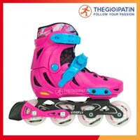 Giày Trượt Patin Trẻ Em Kingfly W198-QS 3 màu Đen - Xanh - Hồng siêu hấp dẫn tặng kèm túi đựng giày patin chuyên dụng .