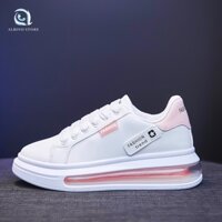 Giày ulzzang nữ, giầy thể thao nữ độn đế, giày đi học nữ, giầy đế cao, sneaker nữ màu trắng tăng chiều cao A05